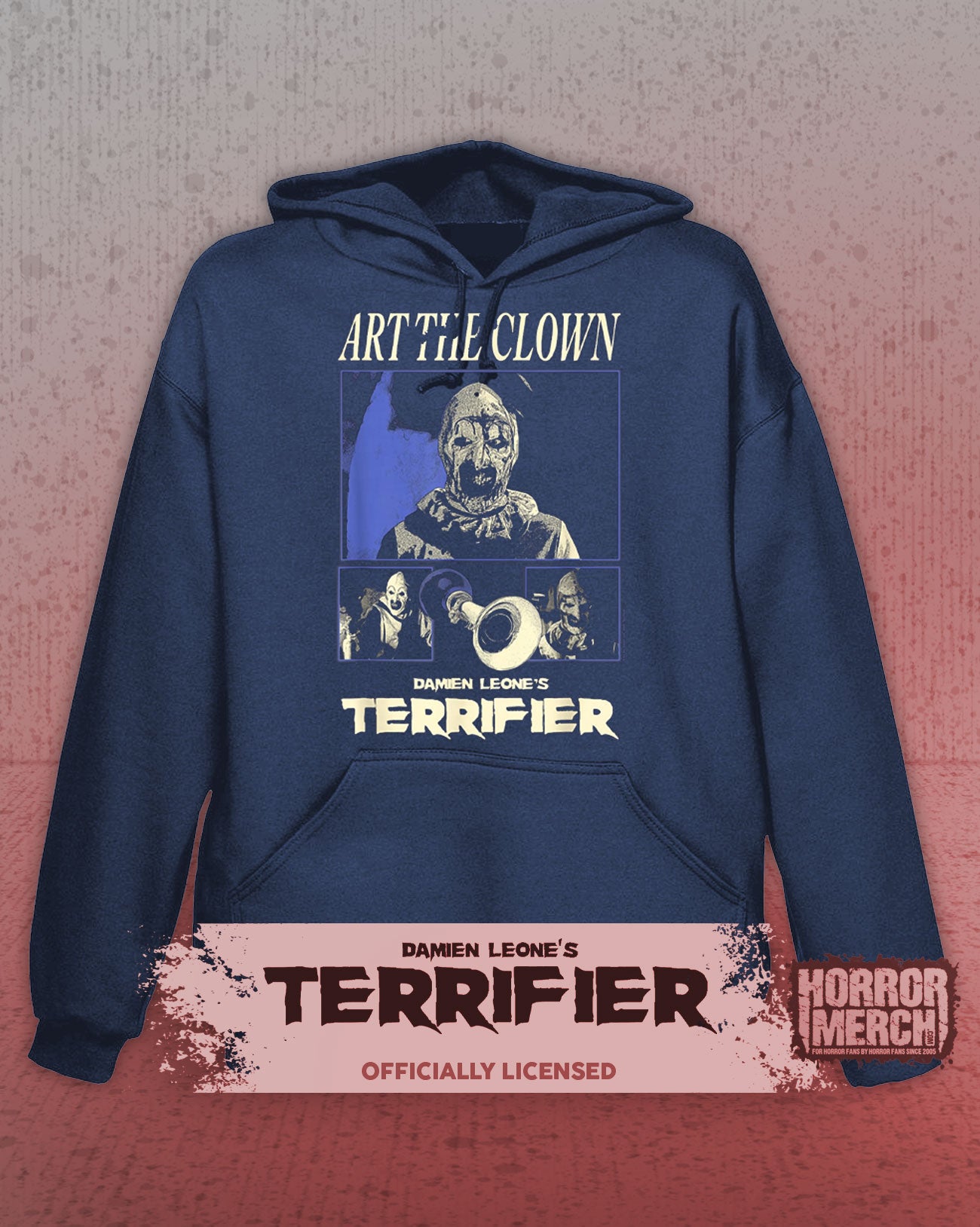Terrifier - Horn Hooded Sweatshirt (Blue)