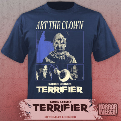 Terrifier - Horn Mens Shirt (Blue)