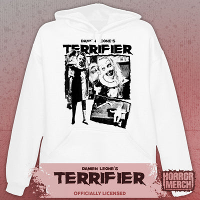Terrifier - Girl Collage Hooded Sweatshirt (White)