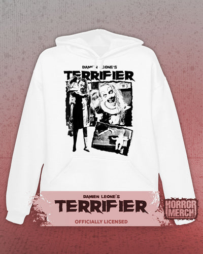 Terrifier - Girl Collage Hooded Sweatshirt (White)