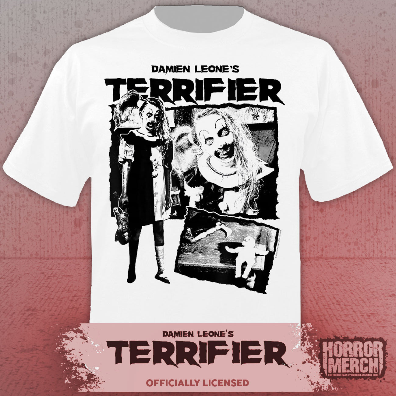 Terrifier - Girl Collage Womens Shirt (White)