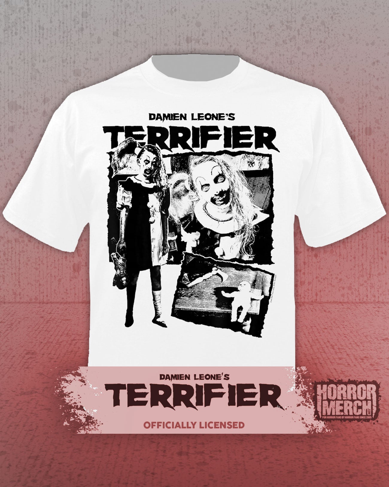 Terrifier - Girl Collage Mens Shirt (White)