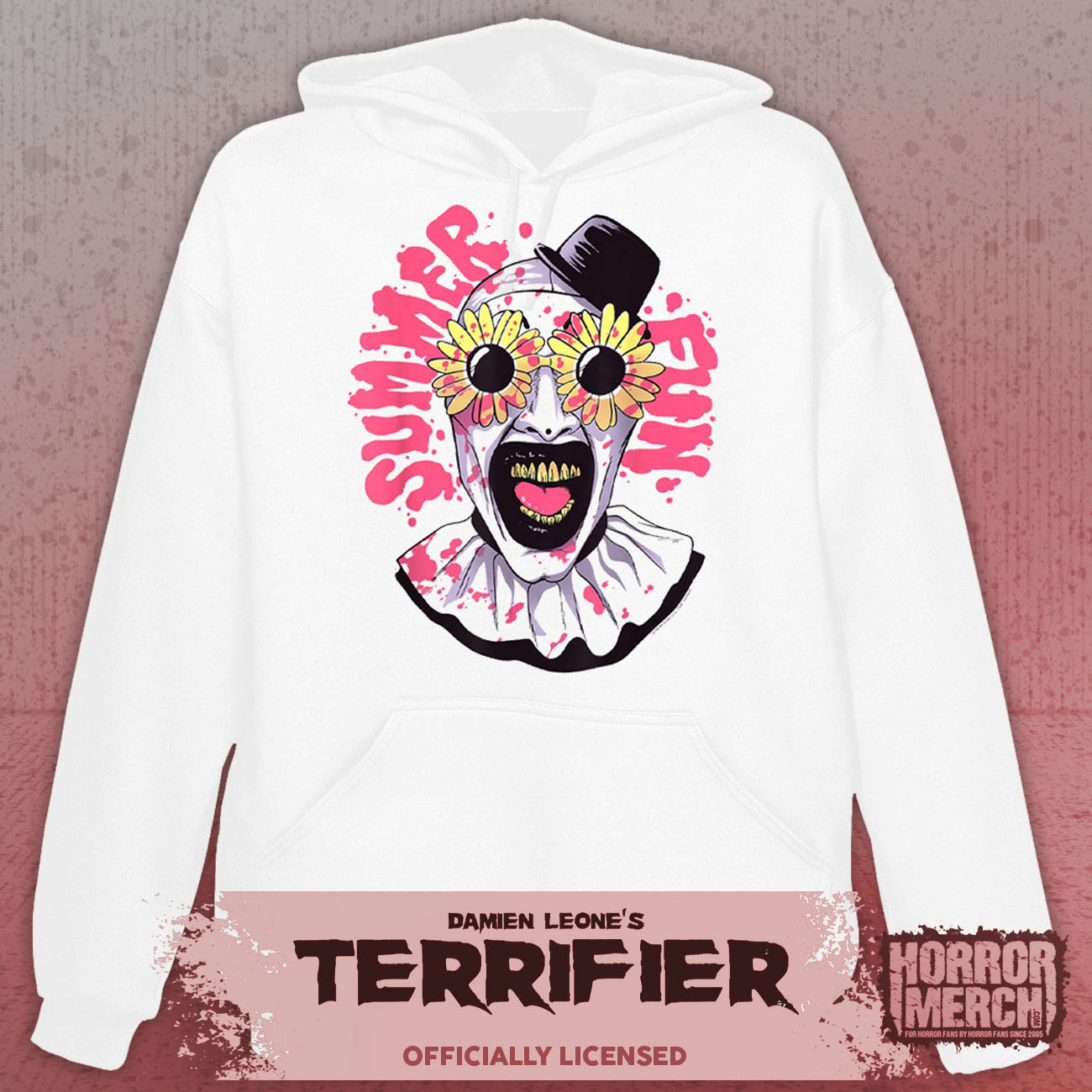 Terrifier - Summer Days Hooded Sweatshirt (White)