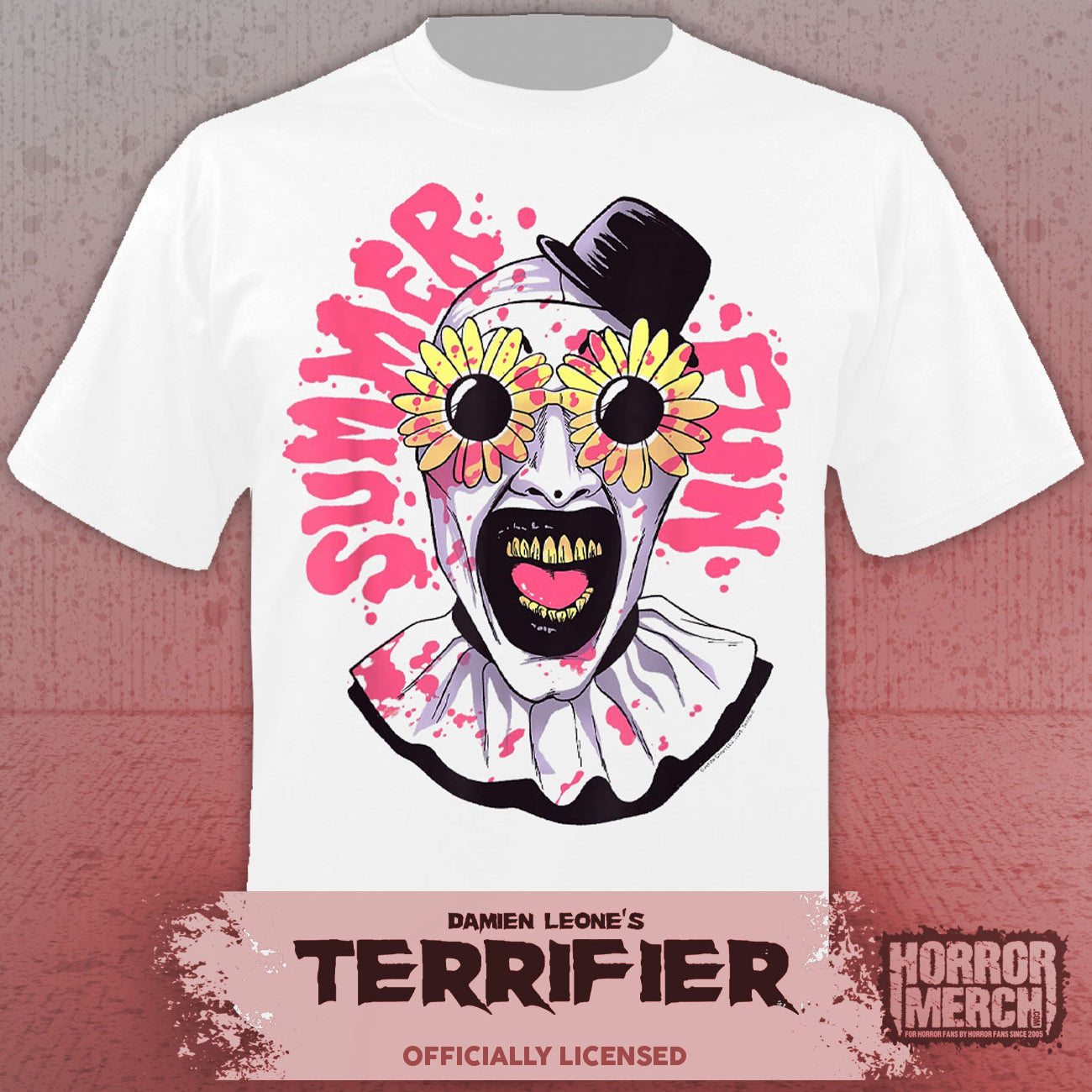 Terrifier - Summer Days Mens Shirt (White)