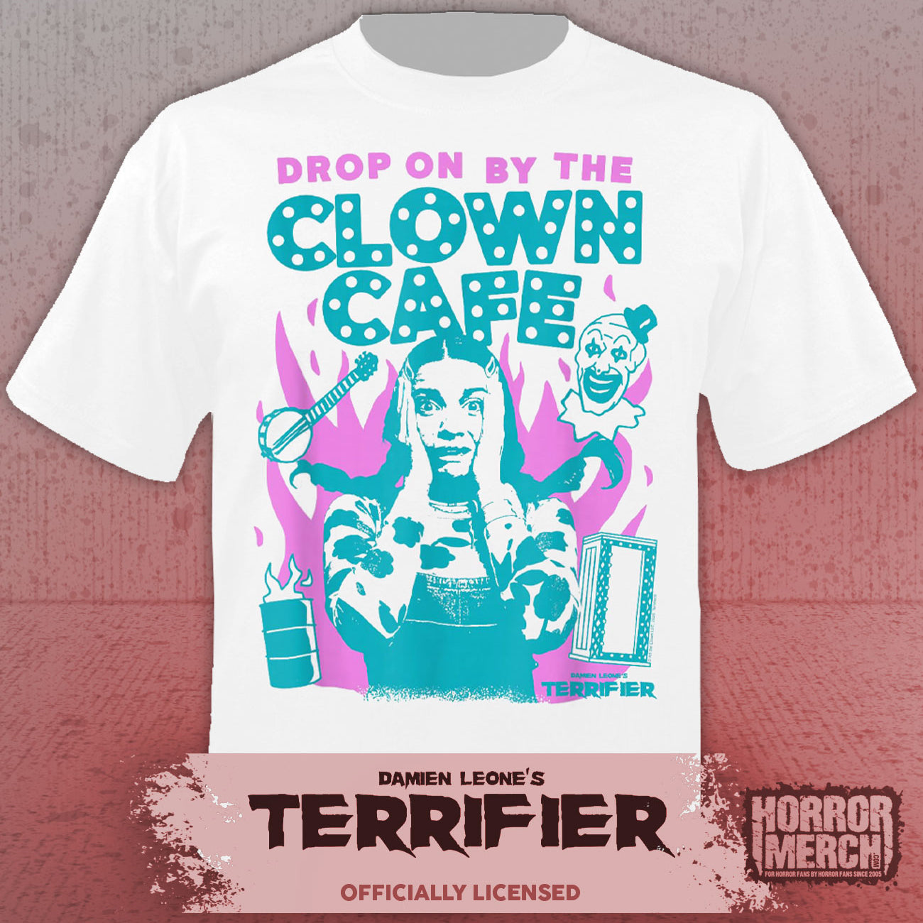 Terrifier - Clown Cafe Womens Shirt (White)