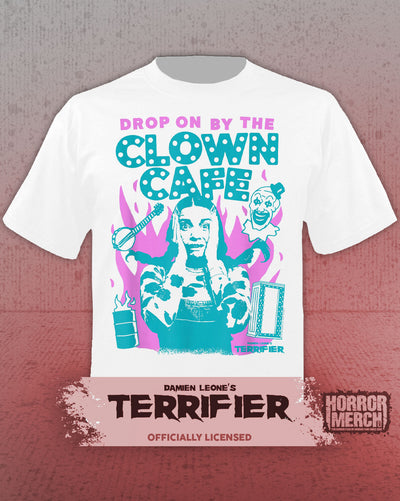 Terrifier - Clown Cafe Womens Shirt (White)