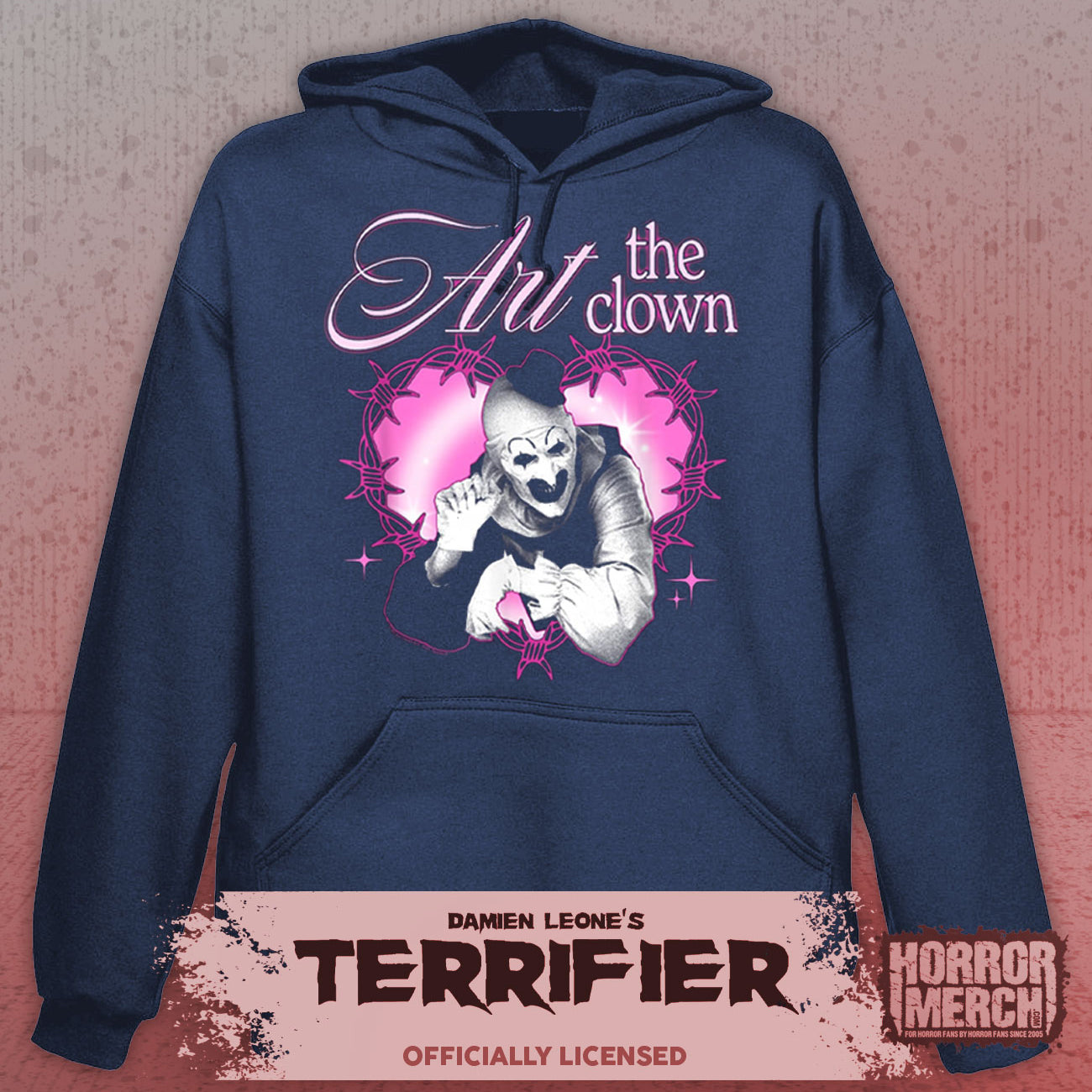 Terrifier - Heart Hooded Sweatshirt (Blue)
