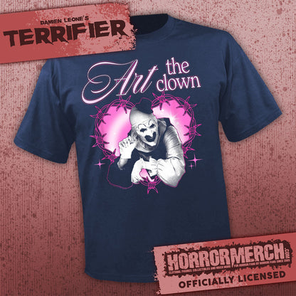Terrifier - Heart (Blue) Mens Shirt