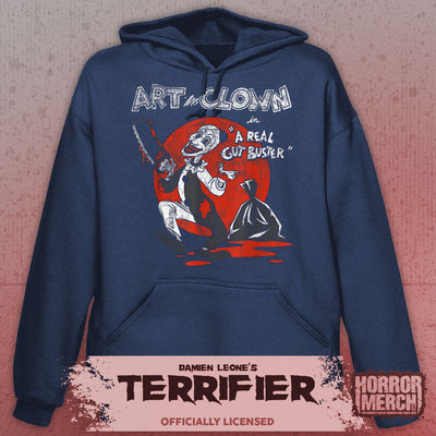 Terrifier - Gut Buster Hooded Sweatshirt (Blue)