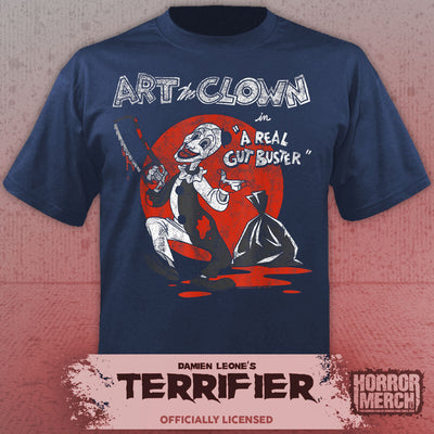 Terrifier - Gut Buster Womens Shirt (Blue)