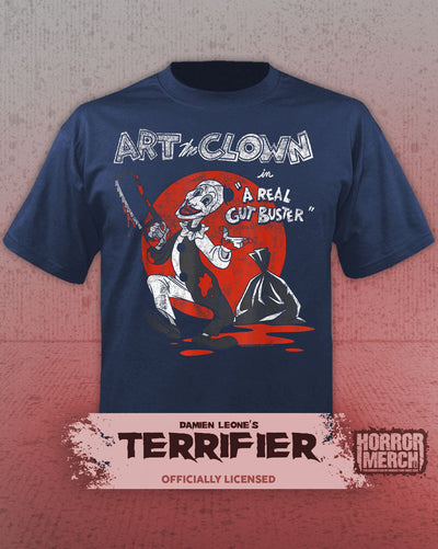 Terrifier - Gut Buster Womens Shirt (Blue)