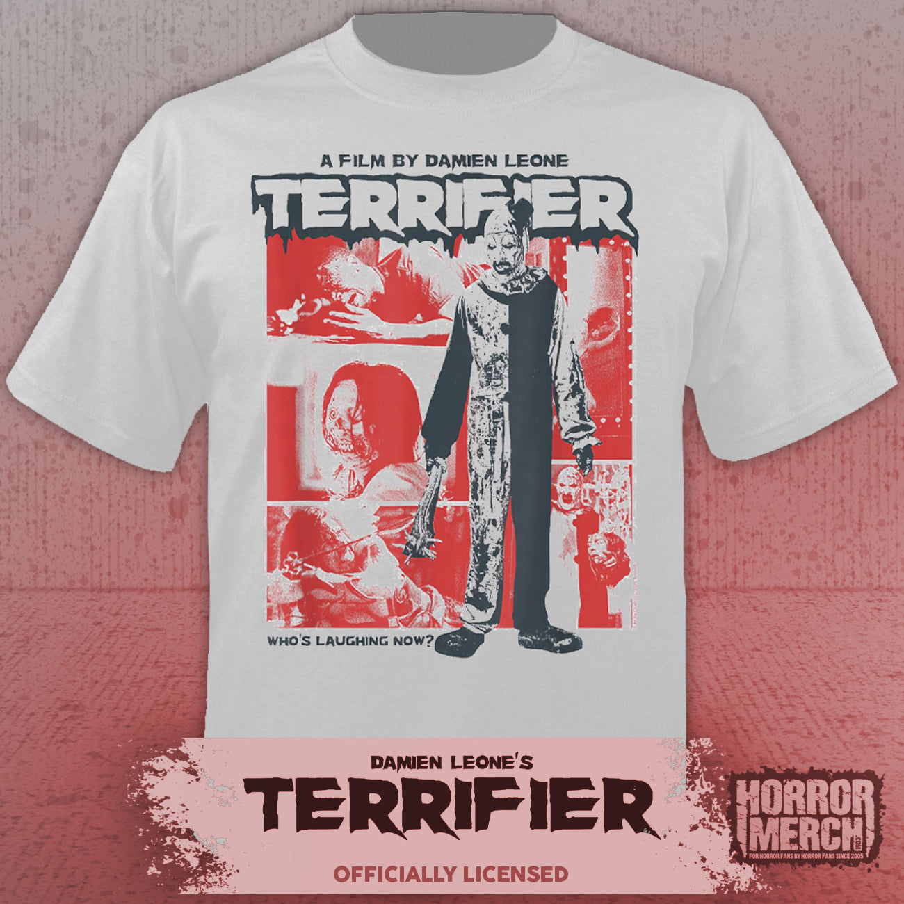 Terrifier - Collage (Duotone) Mens Shirt (Gray)