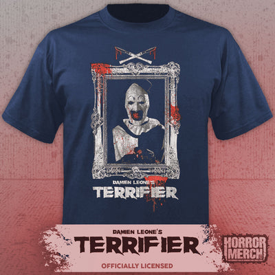 Terrifier - Portrait Womens Shirt (Blue)