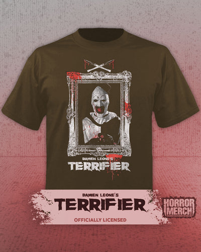 Terrifier - Portrait Mens Shirt (Brown)