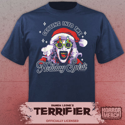 Terrifier - Holiday Spirit Womens Shirt (Blue)