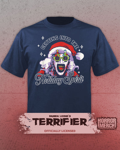 Terrifier - Holiday Spirit Womens Shirt (Blue)