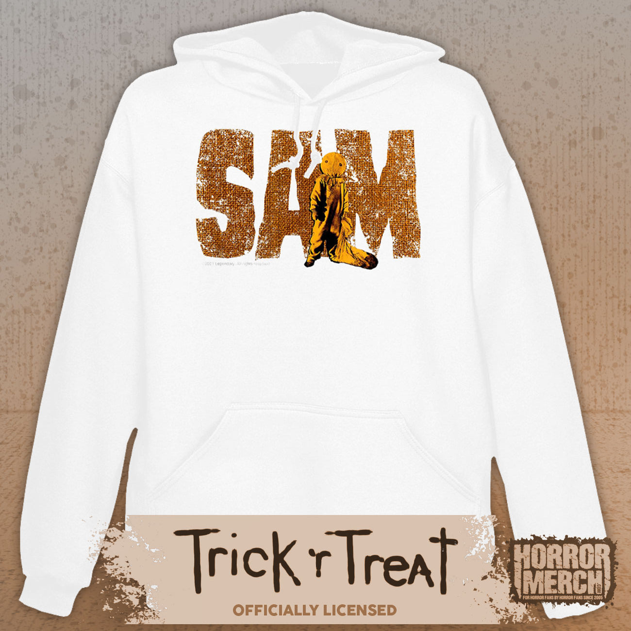 Trick R Treat - (Burlap) Sam Hooded Sweatshirt (White)