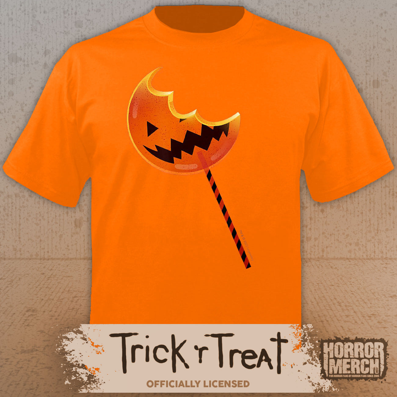 Trick R Treat - Lollipop Mens Shirt (Orange)