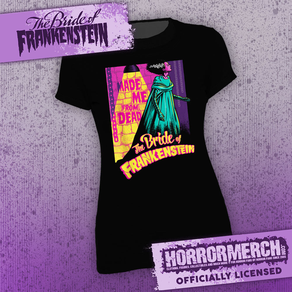Bride Of Frankenstein - Neon (Black) Womens Shirt