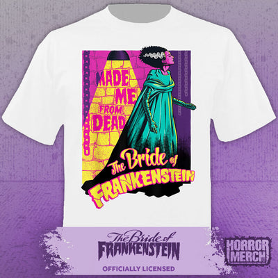 Bride Of Frankenstein - Neon Womens Shirt (White)