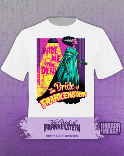 Bride Of Frankenstein - Neon Womens Shirt (White)