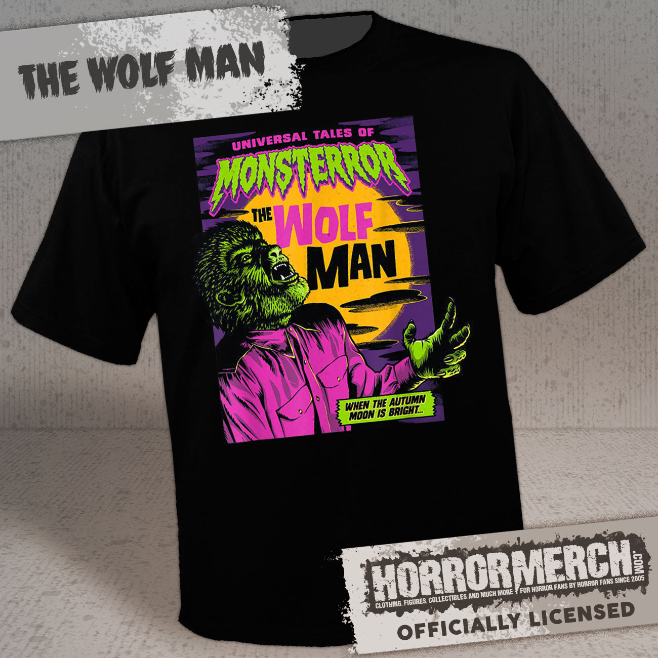 Wolfman - Neon (Black) Mens Shirt