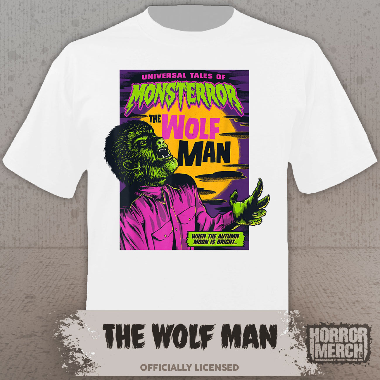 Wolfman - Neon Womens Shirt (White)