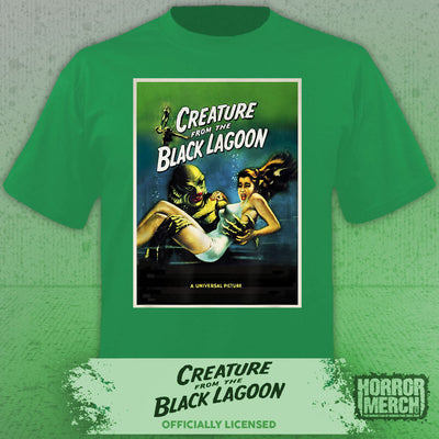 Creature From The Black Lagoon - Poster Womens Shirt (Green)