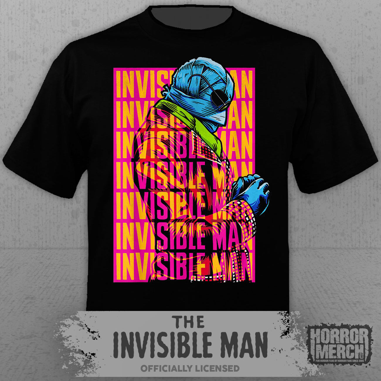 Invisible Man - Neon Mens Shirt