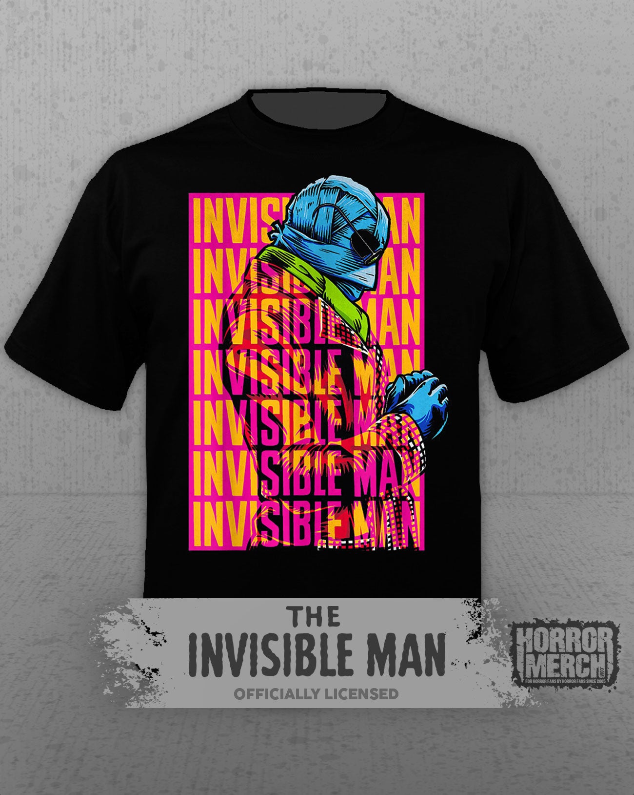 Invisible Man - Neon Mens Shirt