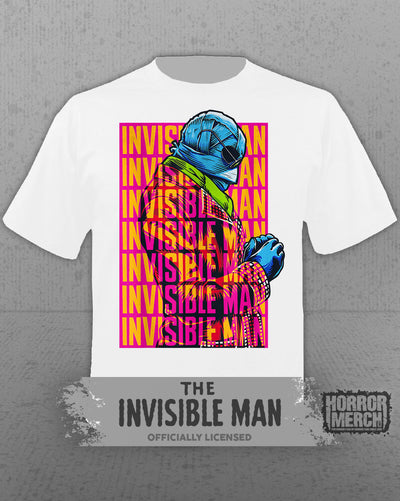 Invisible Man - Neon Mens Shirt (White)
