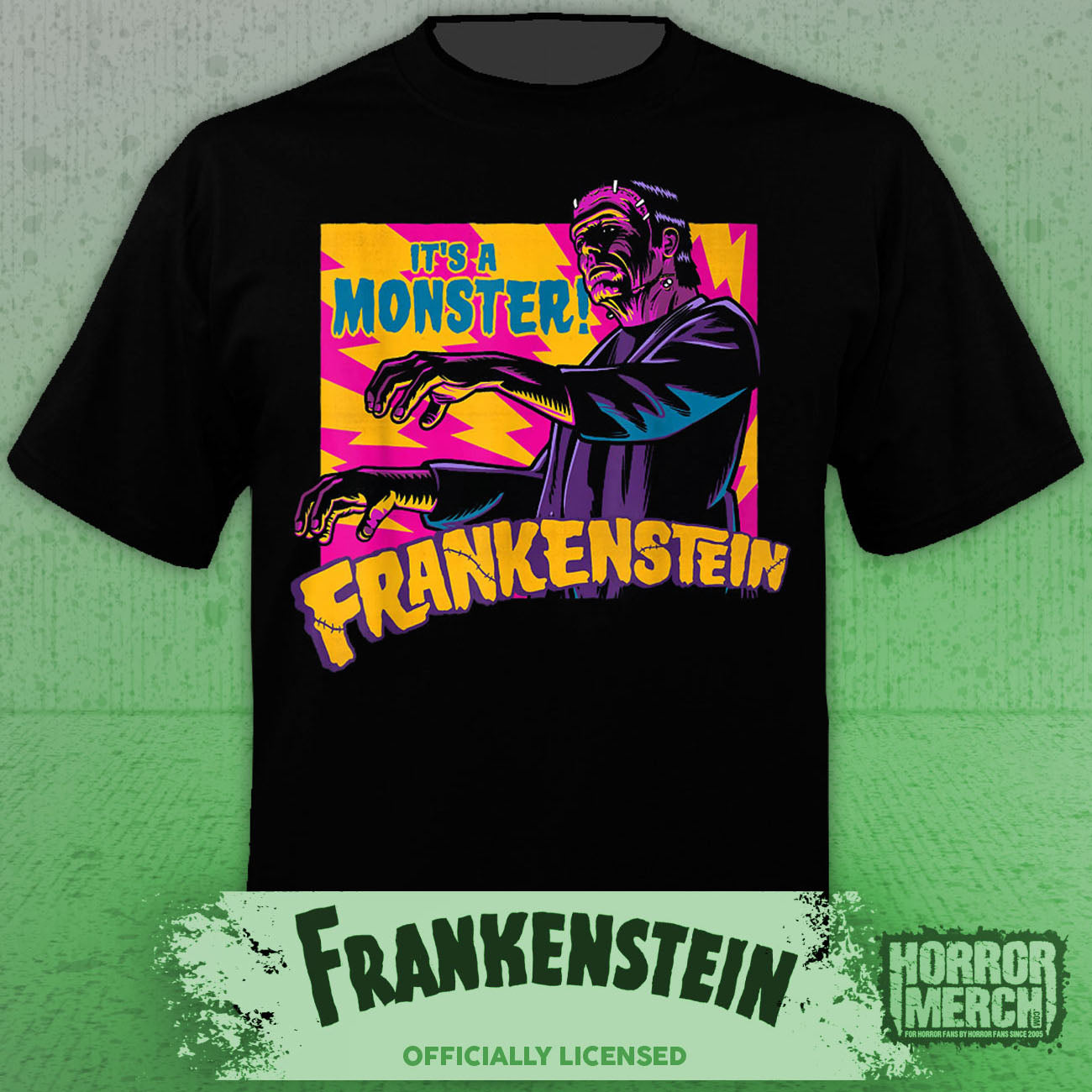 Frankenstein - Neon Womens Shirt