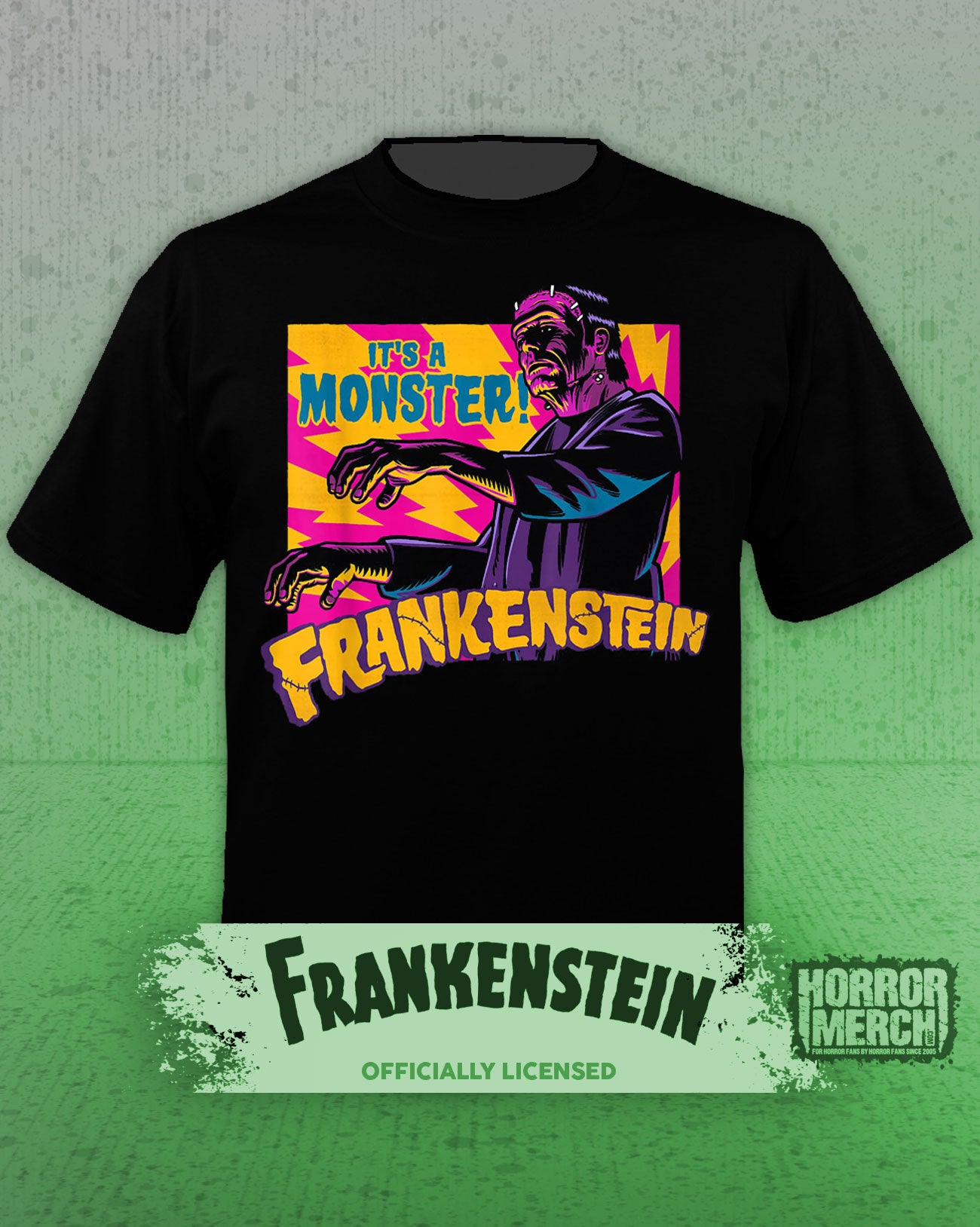 Frankenstein - Neon Womens Shirt