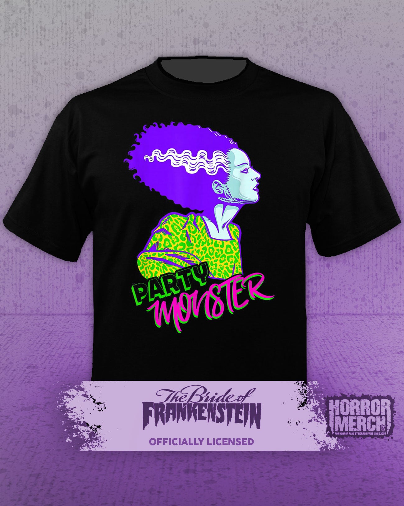 Bride Of Frankenstein - Neon Mens Shirt 