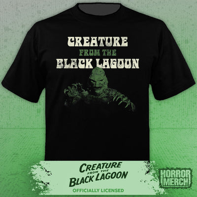 Creature From The Black Lagoon - Classic Text Mens Shirt