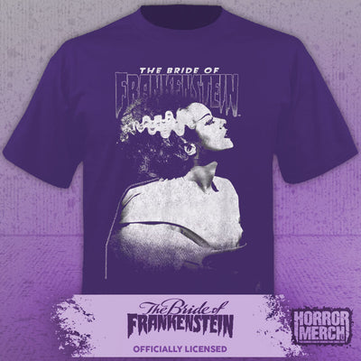 Bride Of Frankenstein - Closeup Womens Shirt (Purple)