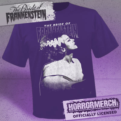 Bride Of Frankenstein - Closeup Mens Shirt (Purple)