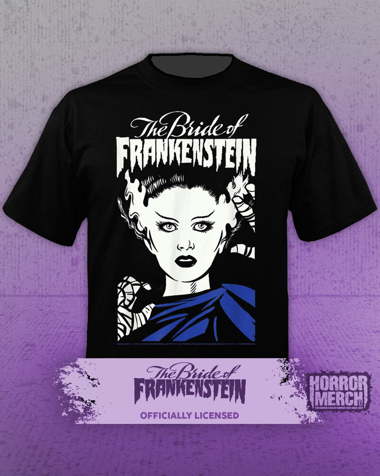 Bride Of Frankenstein - Duotone Poster Mens Shirt