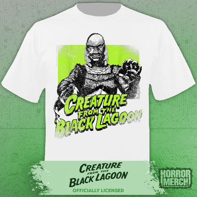 Creature From The Black Lagoon - Reach Mens Shirt (White)