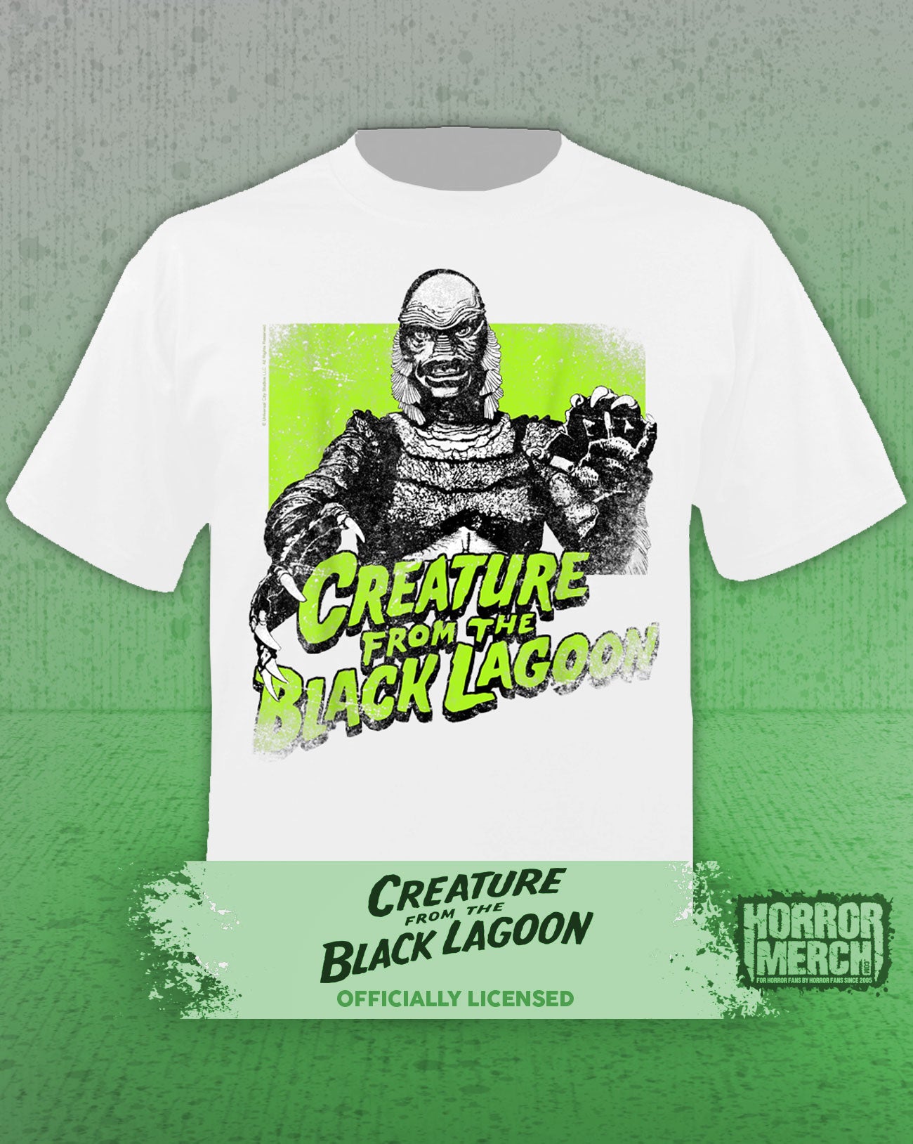 Creature From The Black Lagoon - Reach Mens Shirt (White)