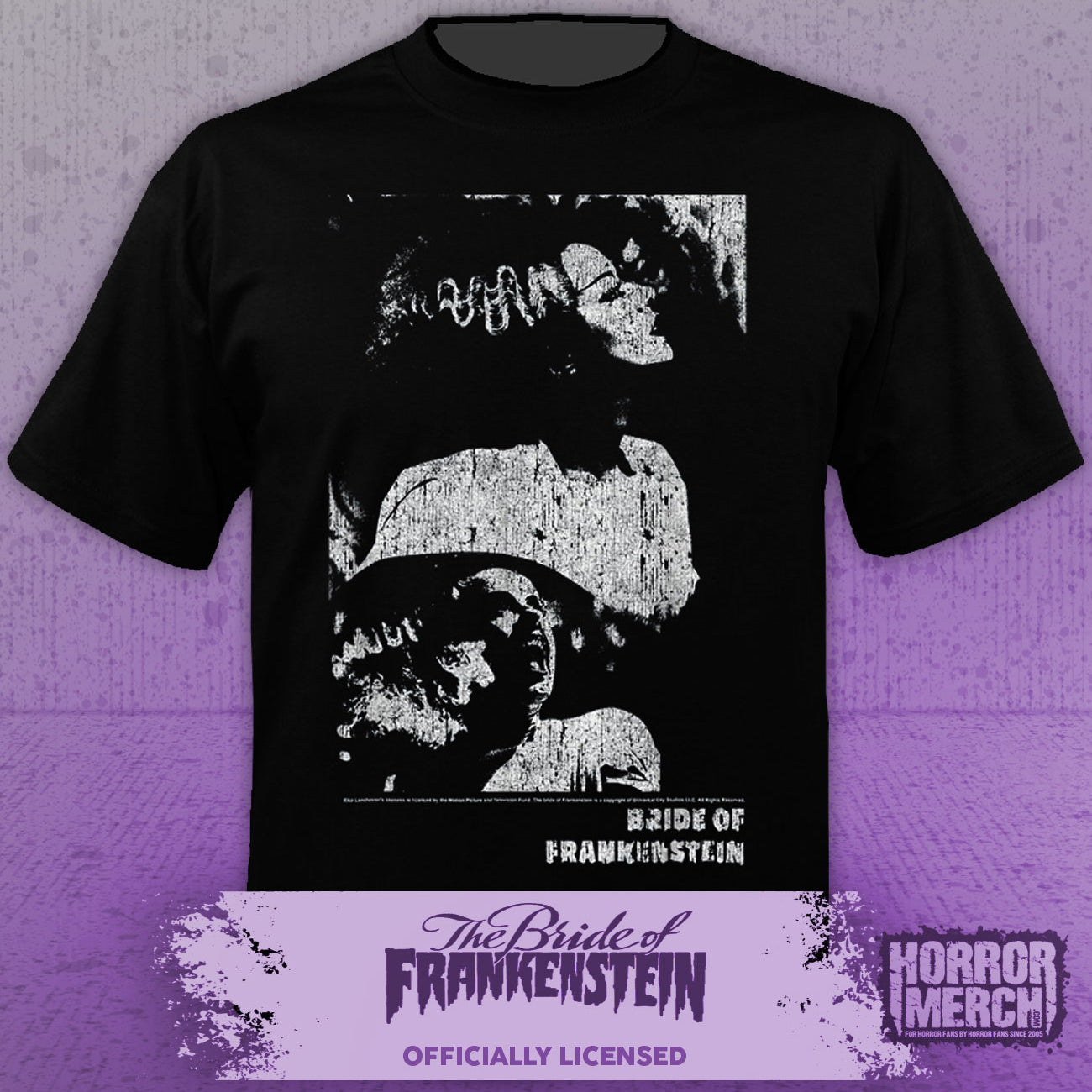 Bride Of Frankenstein - BW Collage Womens Shirt  