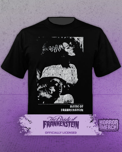 Bride Of Frankenstein - BW Collage Shirt (White)