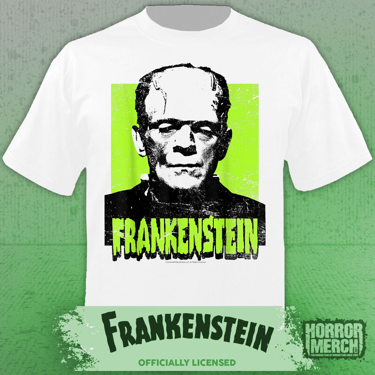 Frankenstein - Close-Up Mens Shirt (White)