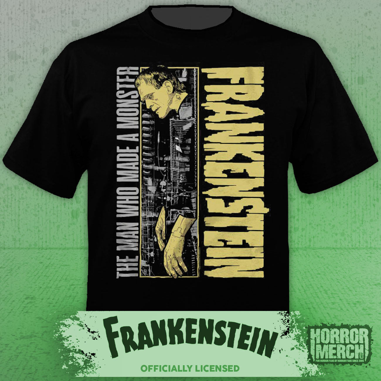 Frankenstein - Man Who Made The Monster Mens Shirt