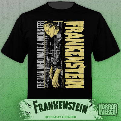 Frankenstein - Man Who Made The Monster Mens Shirt
