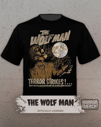 Wolfman - Terror Strikes Mens Shirt