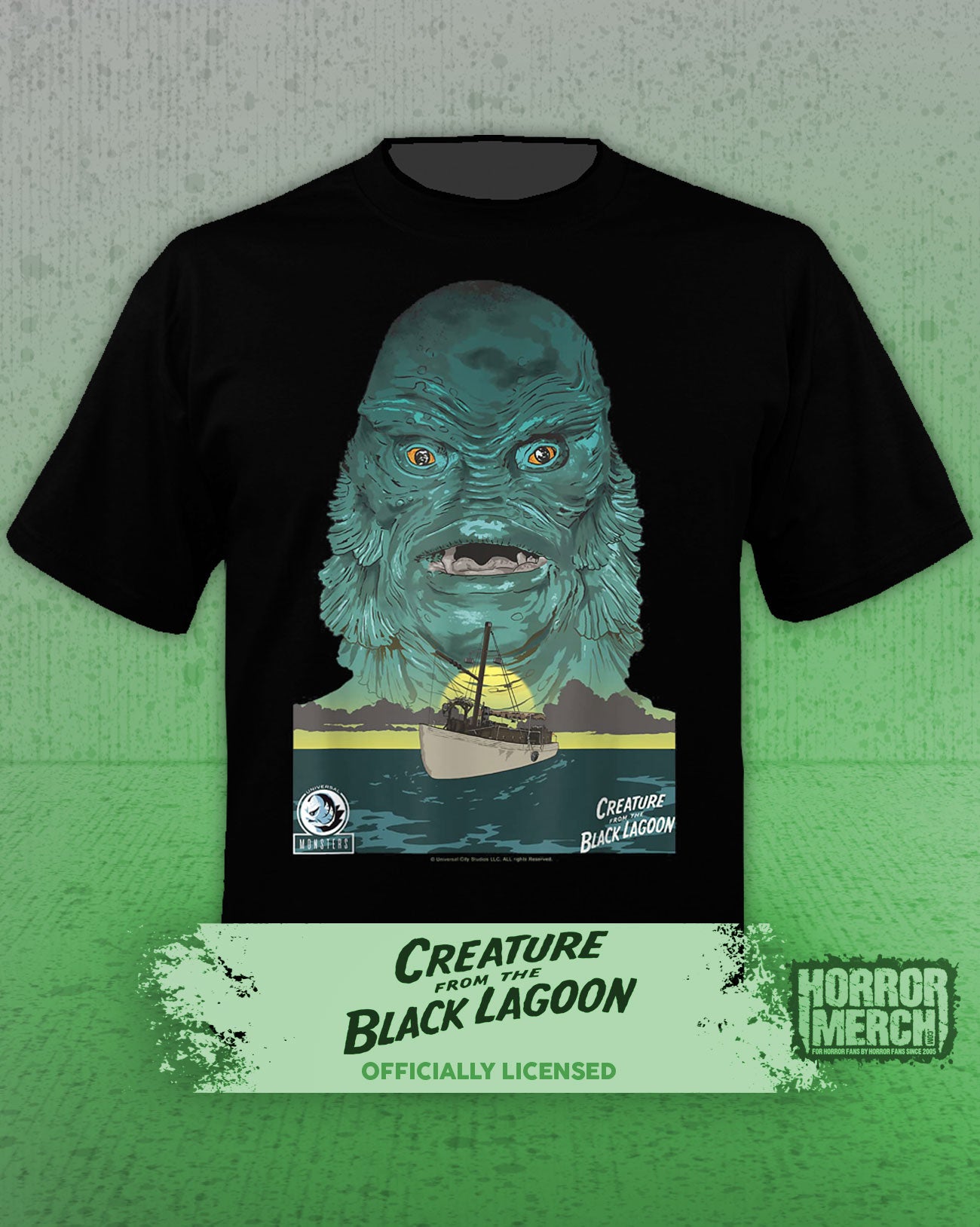 Creature From The Black Lagoon - Boat Mens Shirt