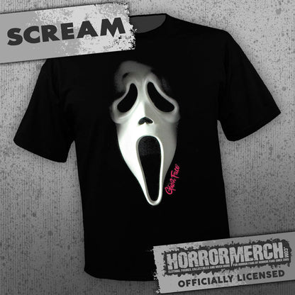Scream - Close-Up (BW) Mens Shirt