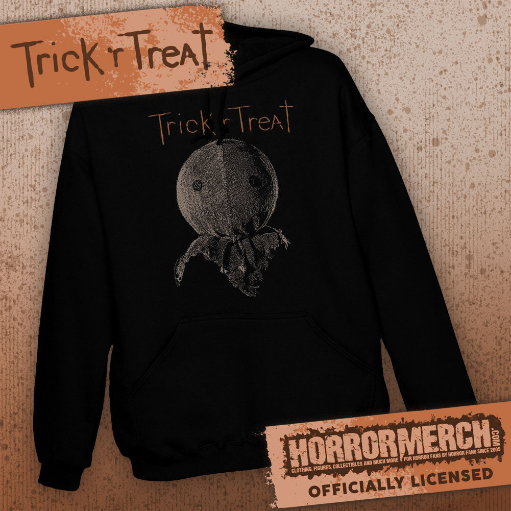 Trick R Treat - Burlap Mask Hooded Sweatshirt
