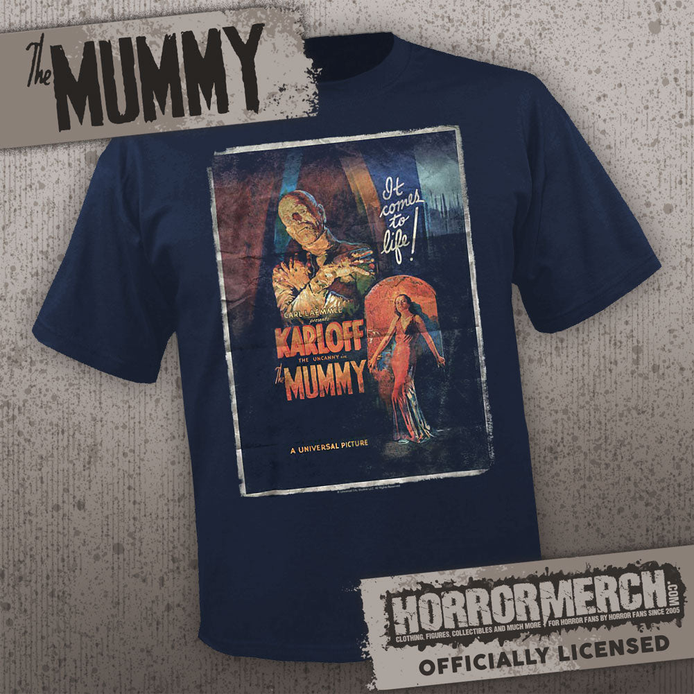 Mummy Poster (Navy) [Mens Shirt]